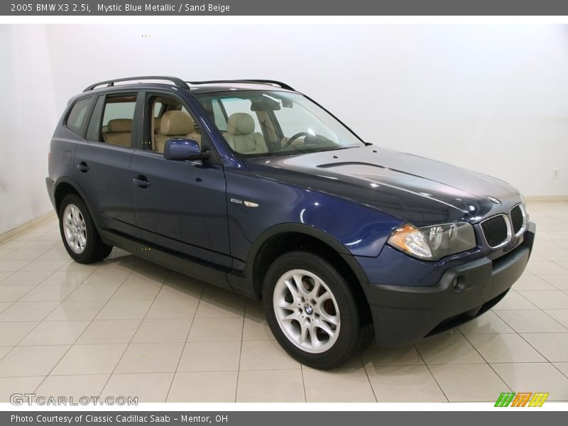 Mystic Blue Metallic / Sand Beige 2005 BMW X3 2.5i