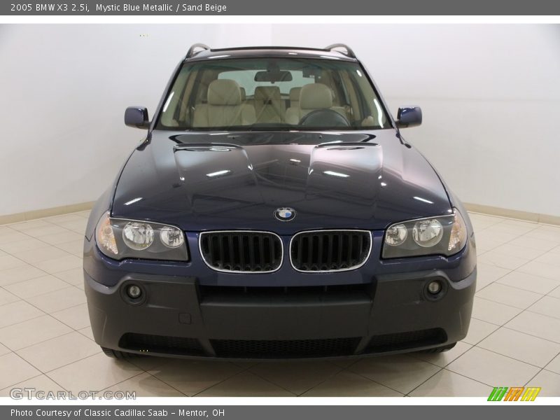 Mystic Blue Metallic / Sand Beige 2005 BMW X3 2.5i