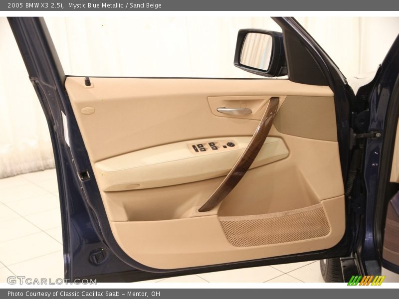 Mystic Blue Metallic / Sand Beige 2005 BMW X3 2.5i