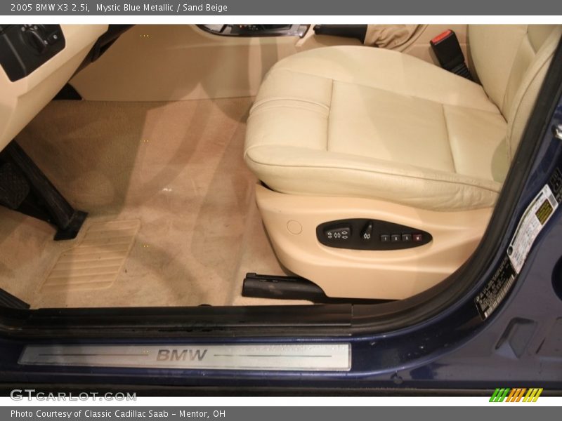 Mystic Blue Metallic / Sand Beige 2005 BMW X3 2.5i