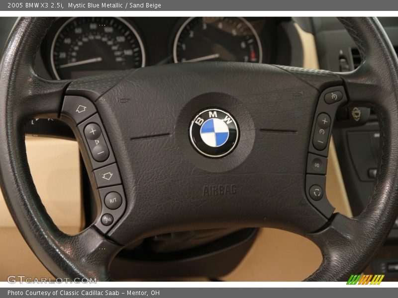 Mystic Blue Metallic / Sand Beige 2005 BMW X3 2.5i