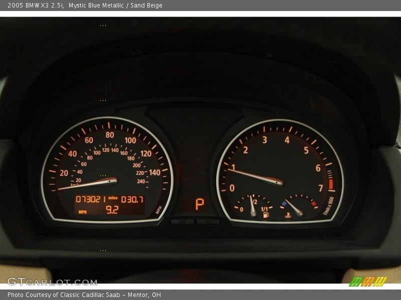 Mystic Blue Metallic / Sand Beige 2005 BMW X3 2.5i