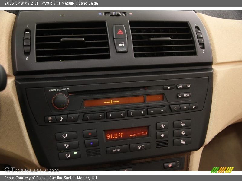 Mystic Blue Metallic / Sand Beige 2005 BMW X3 2.5i