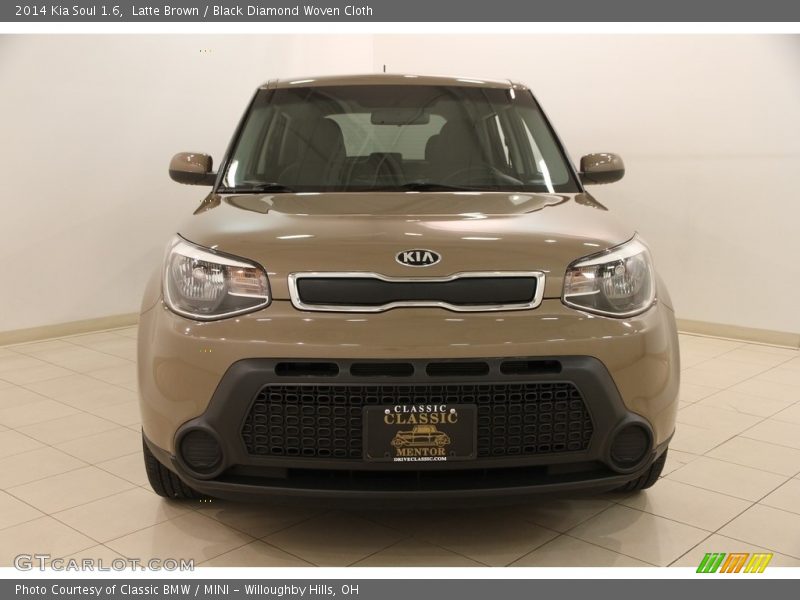 Latte Brown / Black Diamond Woven Cloth 2014 Kia Soul 1.6