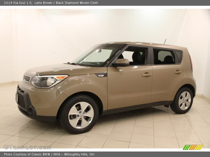 Latte Brown / Black Diamond Woven Cloth 2014 Kia Soul 1.6