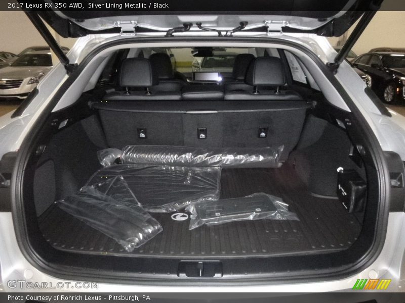 Silver Lining Metallic / Black 2017 Lexus RX 350 AWD