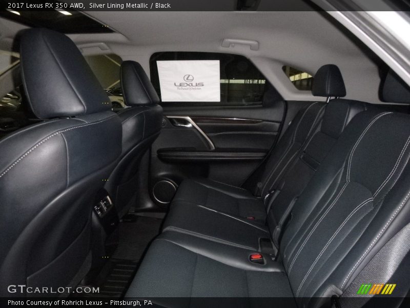 Silver Lining Metallic / Black 2017 Lexus RX 350 AWD