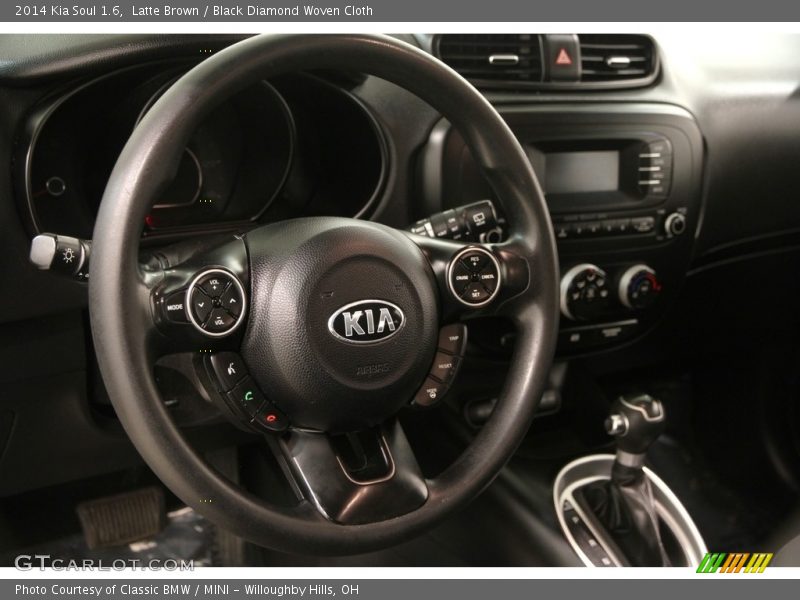 Latte Brown / Black Diamond Woven Cloth 2014 Kia Soul 1.6