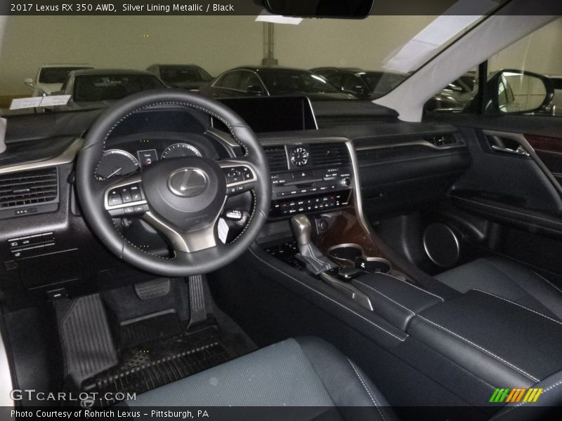 Silver Lining Metallic / Black 2017 Lexus RX 350 AWD