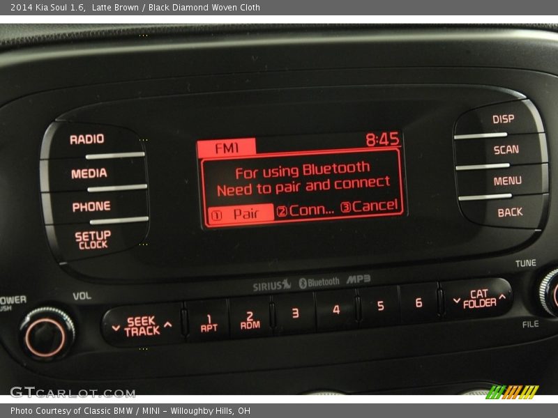 Latte Brown / Black Diamond Woven Cloth 2014 Kia Soul 1.6