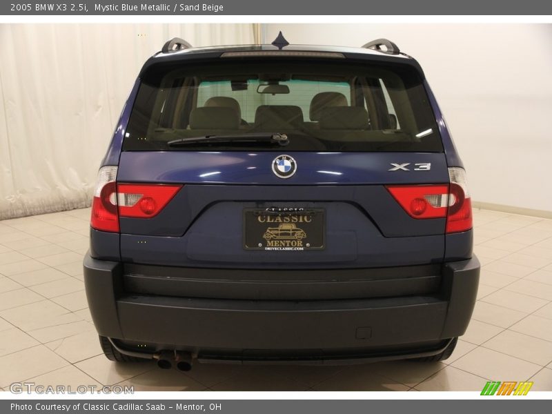 Mystic Blue Metallic / Sand Beige 2005 BMW X3 2.5i