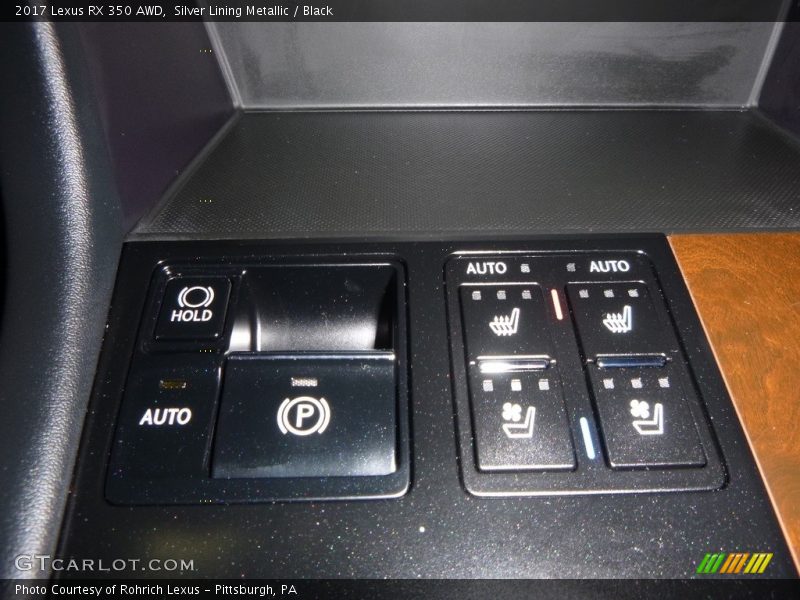 Silver Lining Metallic / Black 2017 Lexus RX 350 AWD