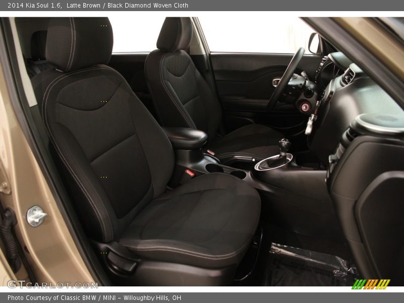 Latte Brown / Black Diamond Woven Cloth 2014 Kia Soul 1.6