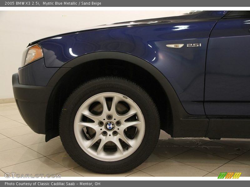 Mystic Blue Metallic / Sand Beige 2005 BMW X3 2.5i