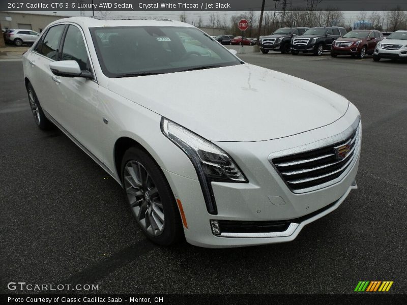 Crystal White Tricoat / Jet Black 2017 Cadillac CT6 3.6 Luxury AWD Sedan