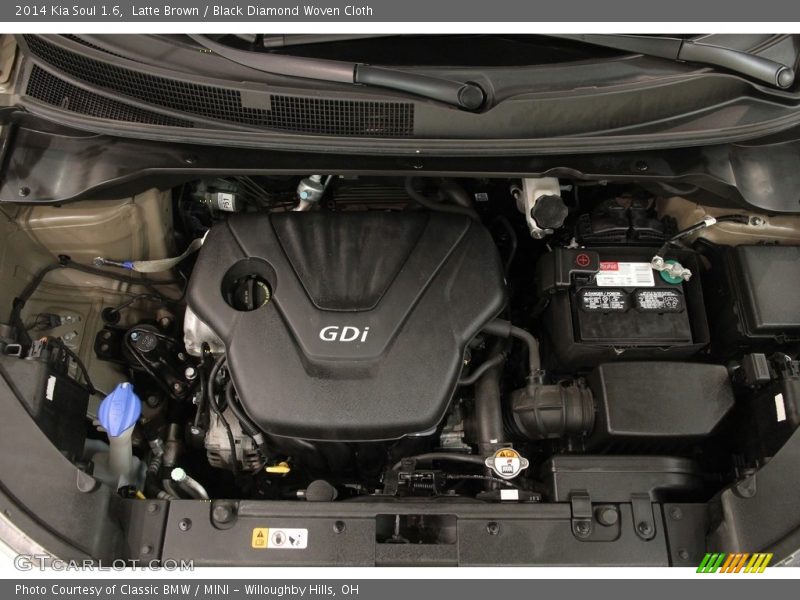 Latte Brown / Black Diamond Woven Cloth 2014 Kia Soul 1.6