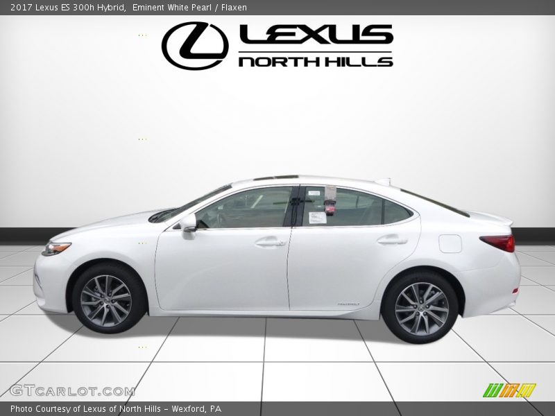 Eminent White Pearl / Flaxen 2017 Lexus ES 300h Hybrid