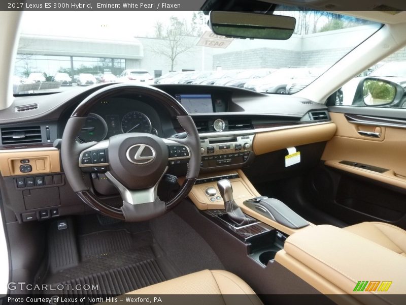  2017 ES 300h Hybrid Flaxen Interior
