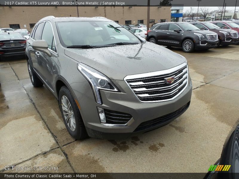 Bronze Dune Metallic / Sahara Beige 2017 Cadillac XT5 Luxury AWD