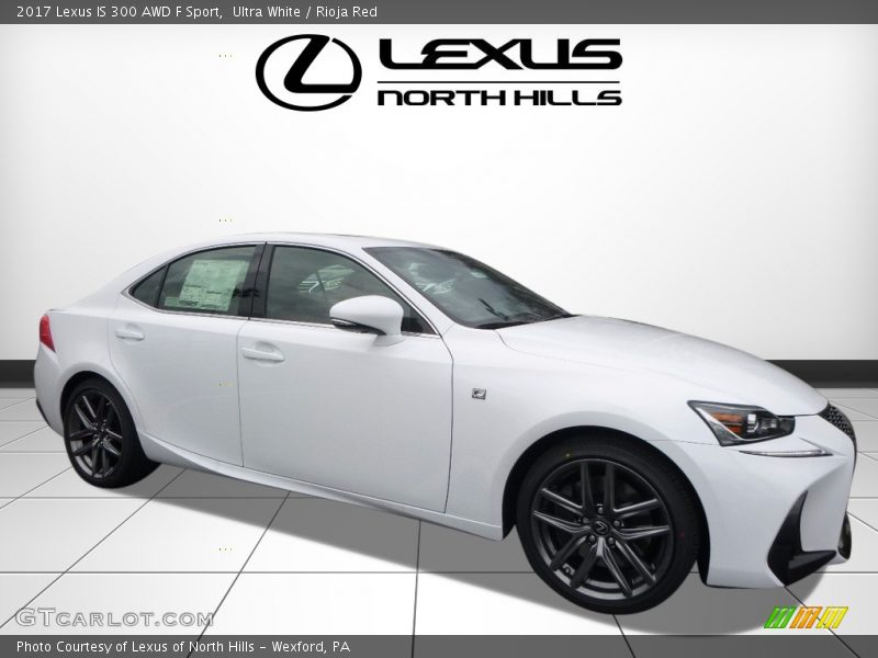Ultra White / Rioja Red 2017 Lexus IS 300 AWD F Sport