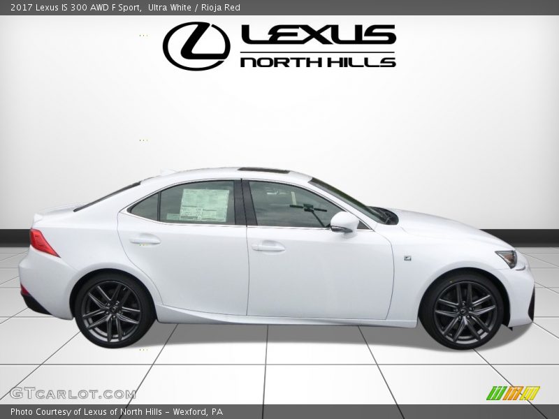 Ultra White / Rioja Red 2017 Lexus IS 300 AWD F Sport