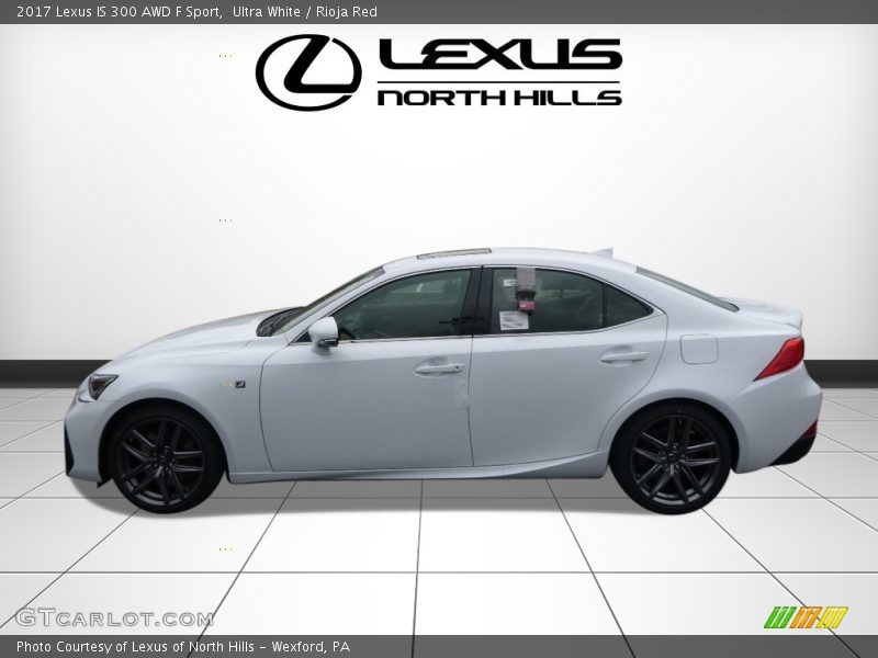 Ultra White / Rioja Red 2017 Lexus IS 300 AWD F Sport