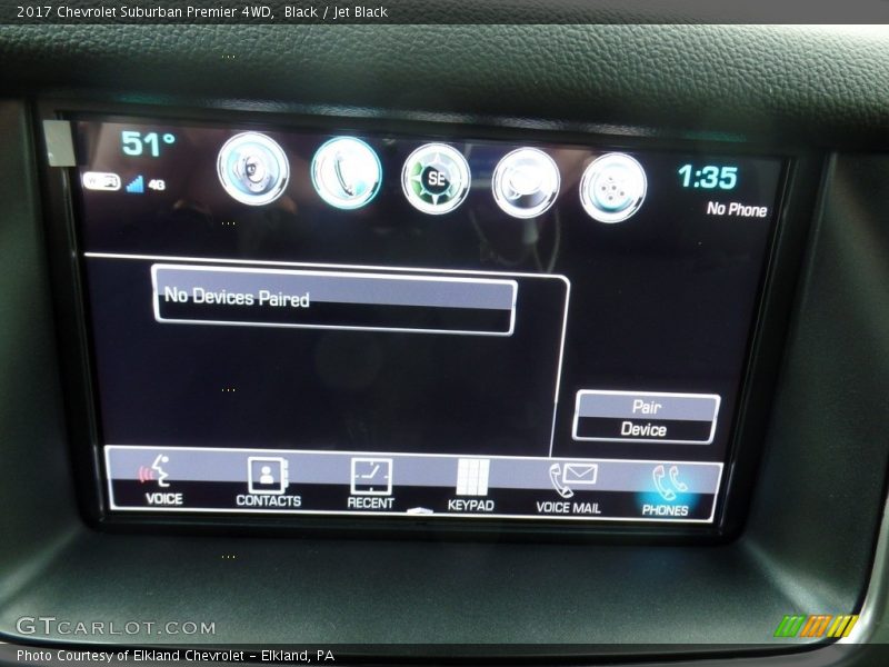 Black / Jet Black 2017 Chevrolet Suburban Premier 4WD