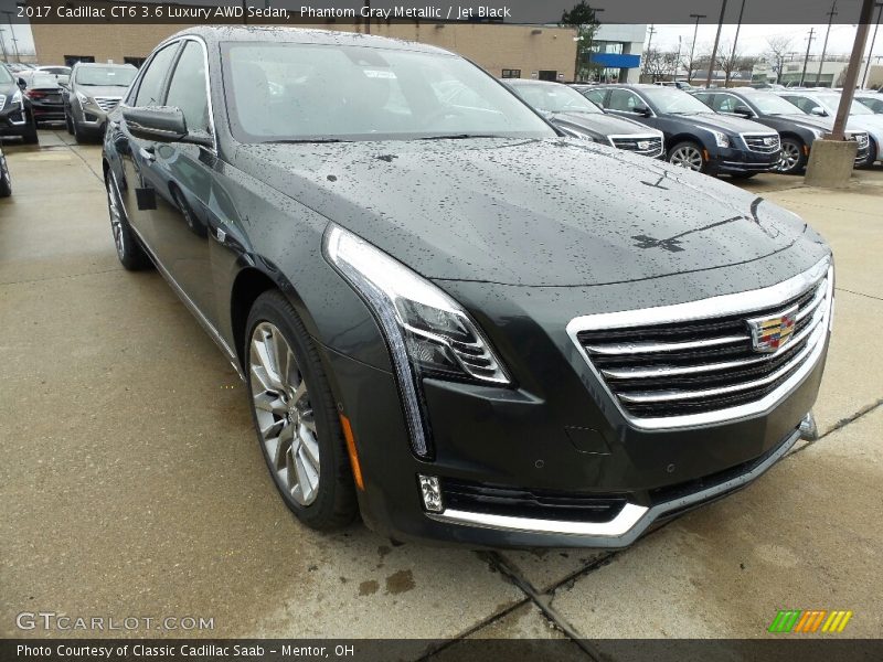 Phantom Gray Metallic / Jet Black 2017 Cadillac CT6 3.6 Luxury AWD Sedan