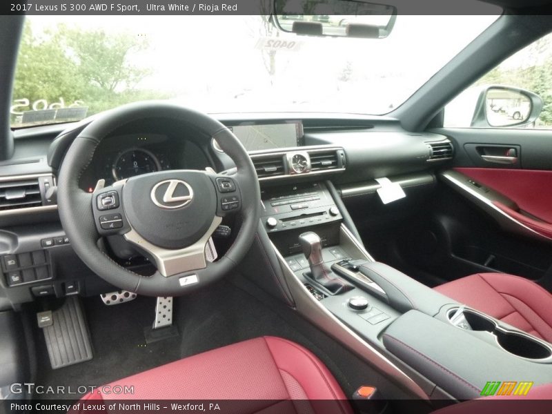 Ultra White / Rioja Red 2017 Lexus IS 300 AWD F Sport