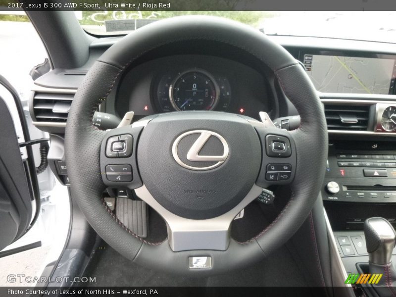 Ultra White / Rioja Red 2017 Lexus IS 300 AWD F Sport