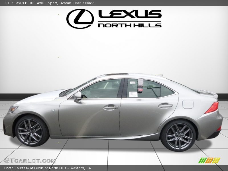 Atomic Silver / Black 2017 Lexus IS 300 AWD F Sport
