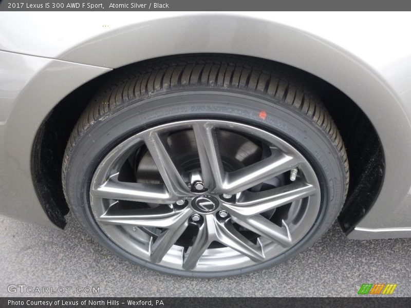 Atomic Silver / Black 2017 Lexus IS 300 AWD F Sport