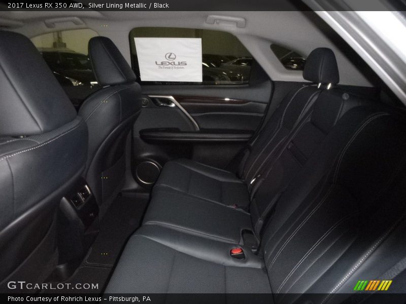 Silver Lining Metallic / Black 2017 Lexus RX 350 AWD