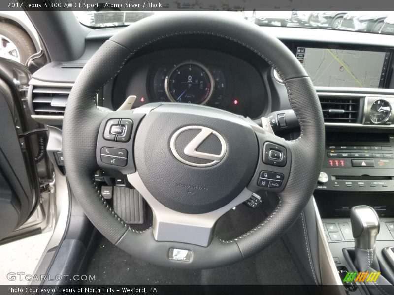 Atomic Silver / Black 2017 Lexus IS 300 AWD F Sport