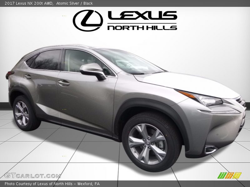Atomic Silver / Black 2017 Lexus NX 200t AWD
