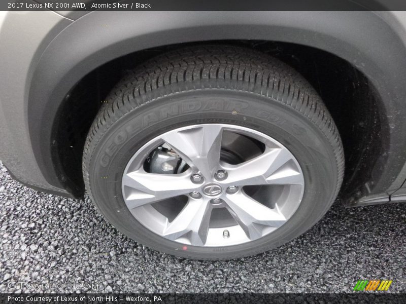 Atomic Silver / Black 2017 Lexus NX 200t AWD