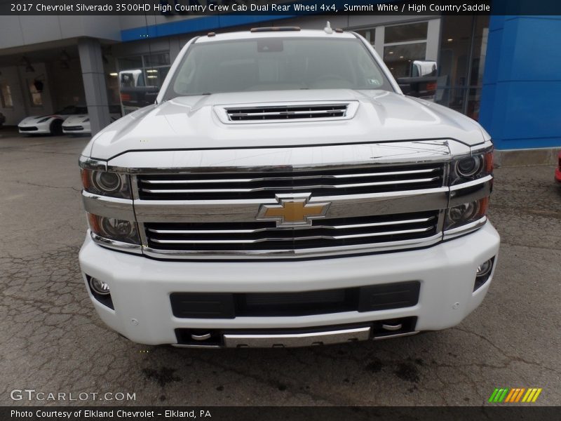 Summit White / High Country Saddle 2017 Chevrolet Silverado 3500HD High Country Crew Cab Dual Rear Wheel 4x4