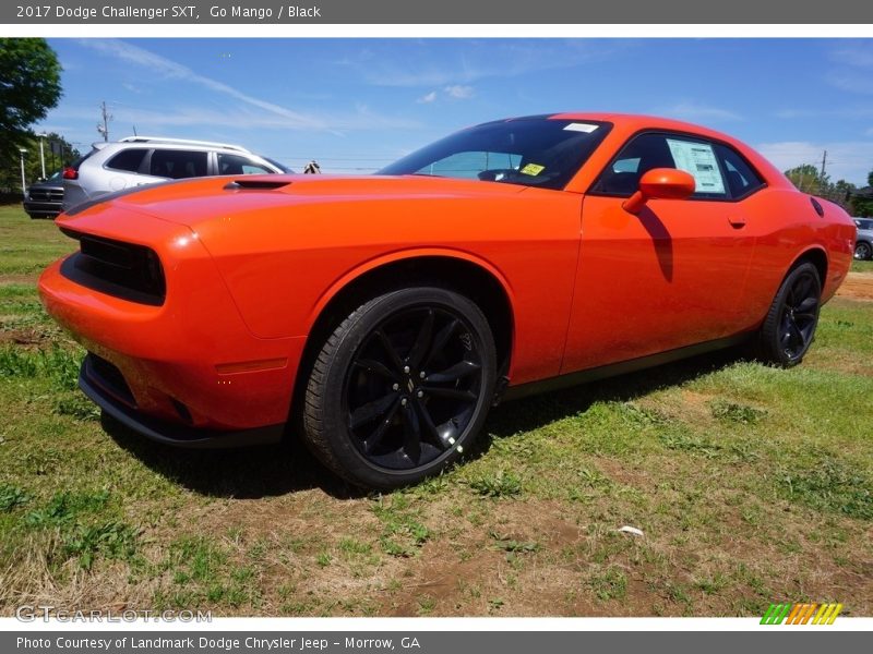 Go Mango / Black 2017 Dodge Challenger SXT