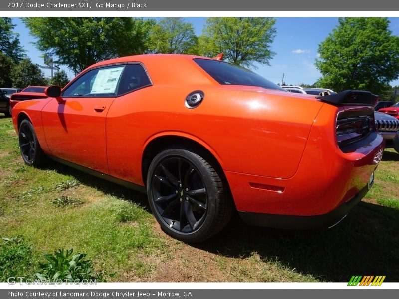 Go Mango / Black 2017 Dodge Challenger SXT
