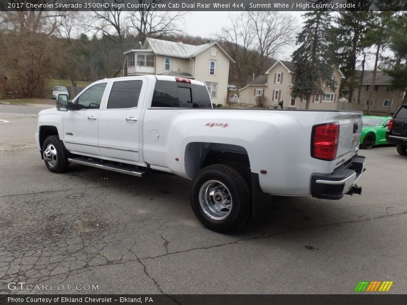 Summit White / High Country Saddle 2017 Chevrolet Silverado 3500HD High Country Crew Cab Dual Rear Wheel 4x4