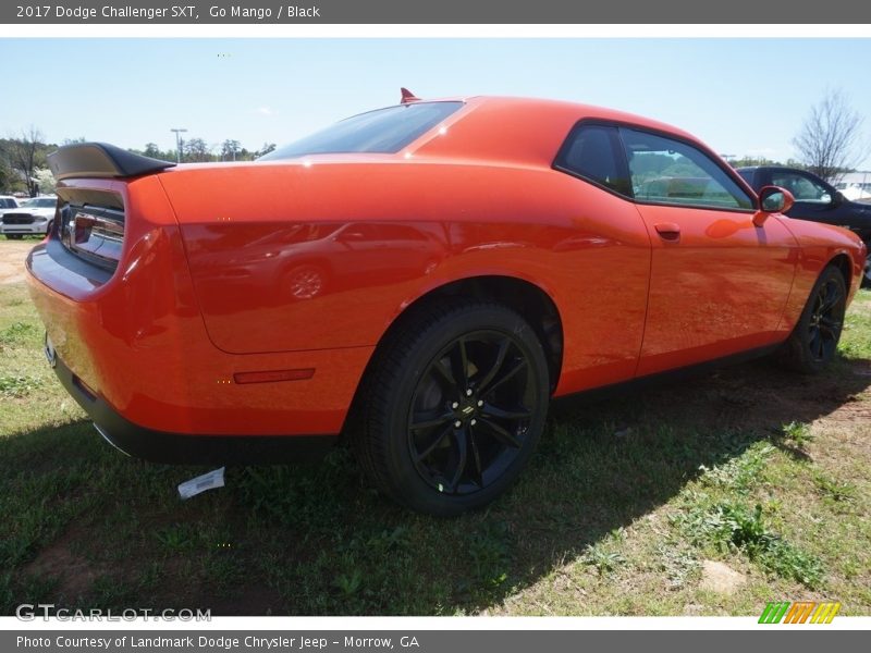 Go Mango / Black 2017 Dodge Challenger SXT