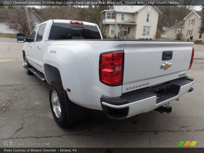 Summit White / High Country Saddle 2017 Chevrolet Silverado 3500HD High Country Crew Cab Dual Rear Wheel 4x4