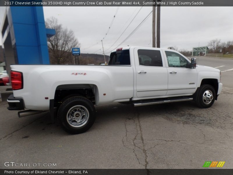 Summit White / High Country Saddle 2017 Chevrolet Silverado 3500HD High Country Crew Cab Dual Rear Wheel 4x4