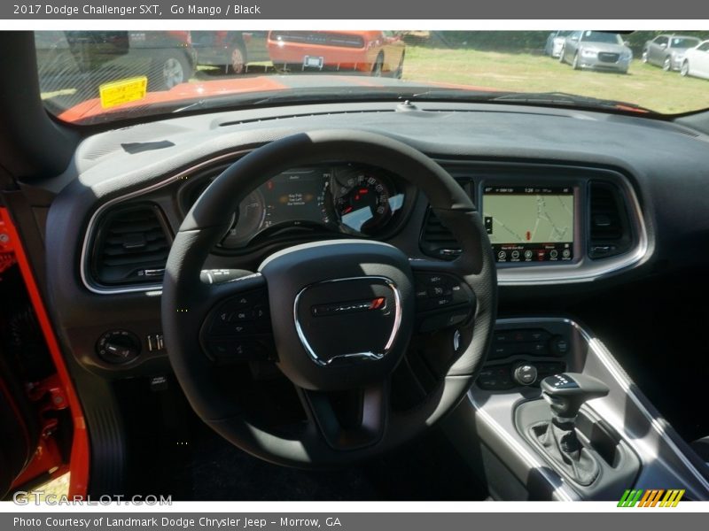 Go Mango / Black 2017 Dodge Challenger SXT