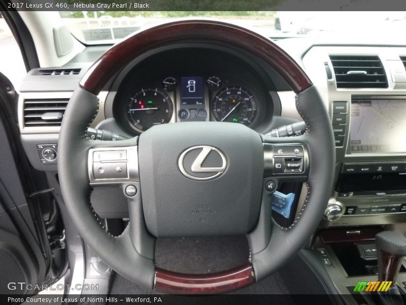 Nebula Gray Pearl / Black 2017 Lexus GX 460