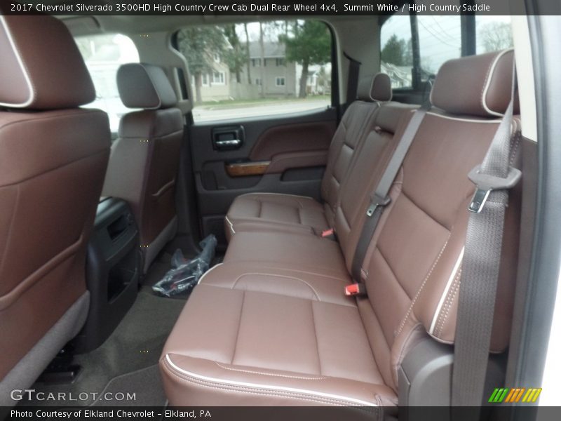 Rear Seat of 2017 Silverado 3500HD High Country Crew Cab Dual Rear Wheel 4x4