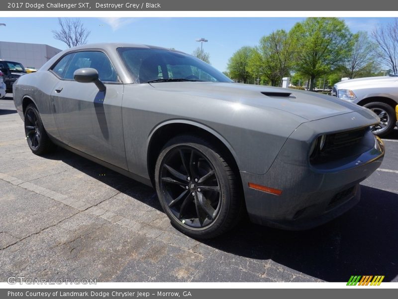 Destroyer Grey / Black 2017 Dodge Challenger SXT