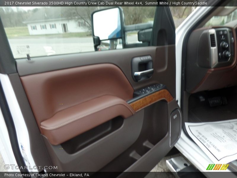 Summit White / High Country Saddle 2017 Chevrolet Silverado 3500HD High Country Crew Cab Dual Rear Wheel 4x4