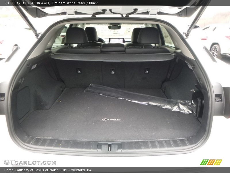 Eminent White Pearl / Black 2017 Lexus RX 450h AWD