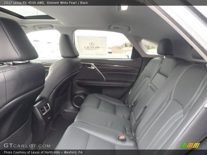 Eminent White Pearl / Black 2017 Lexus RX 450h AWD